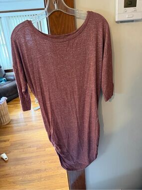 Express burgundy dress